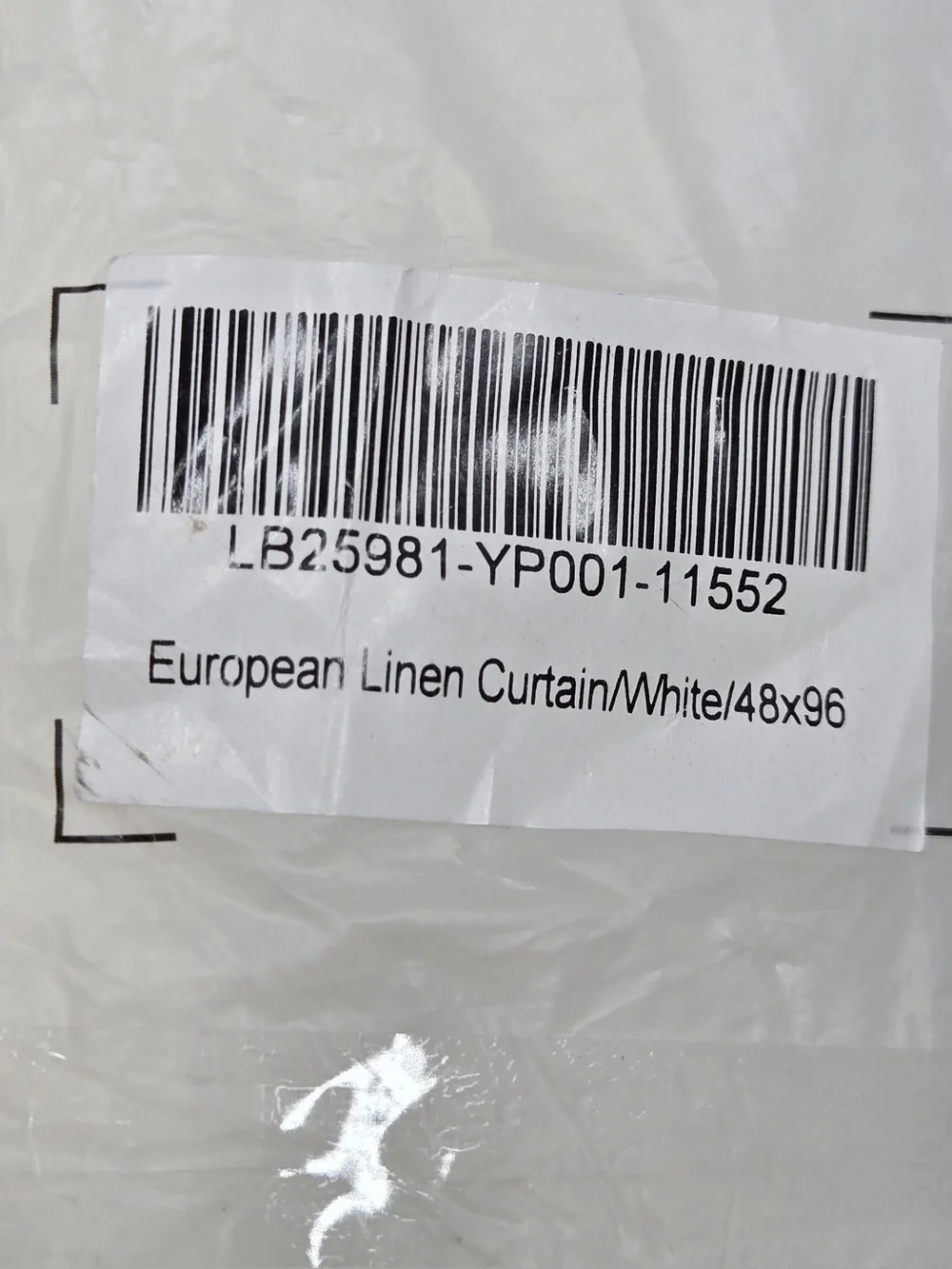 NWT QUINCE Set Of 2 48x96 European Linen Curtains White 0419